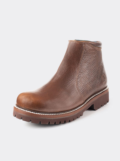 Comfort Boot with Side Zipper Bull Fight Ochre Style 2466