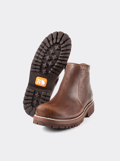 Comfort Boot with Side Zipper Bull Fight Ochre Style 2466