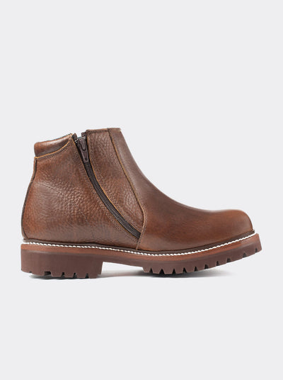 Comfort Boot with Side Zipper Bull Fight Ochre Style 2466