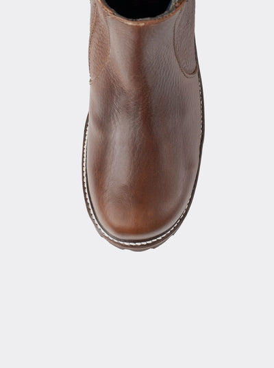 Comfort Boot with Side Zipper Bull Fight Ochre Style 2466