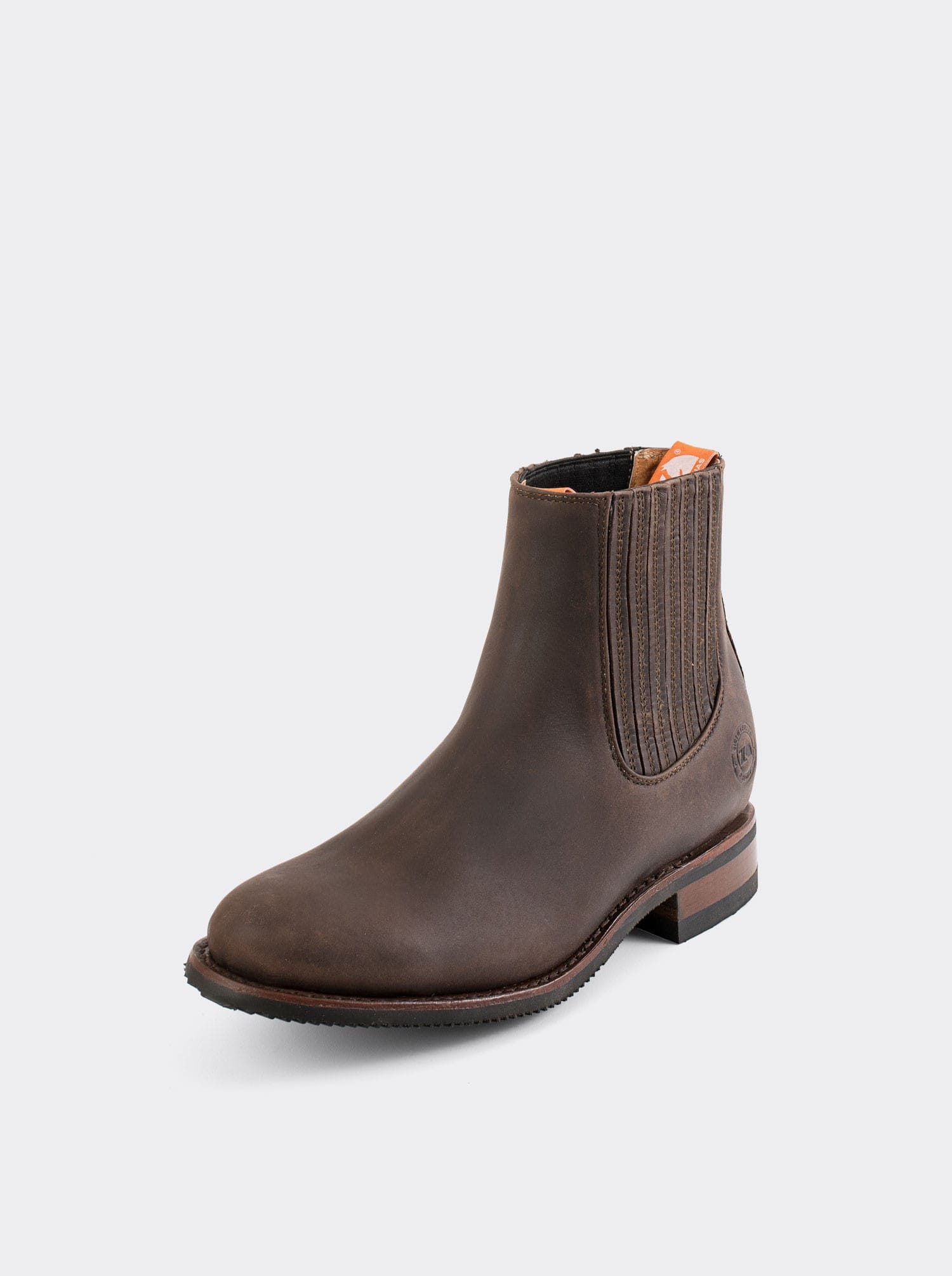 Botin Charro Antiderrapante Siete Leguas Piel Crazy Café Est. 6000