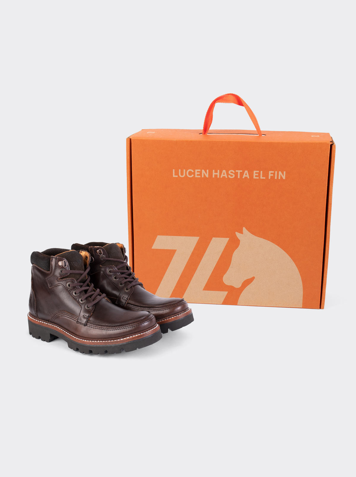 Men's Haiker Dress Moc Toe Leather Boot with Extra Light Sole Olmeca B –  Siete Leguas Original