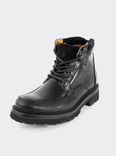 Men's Haiker Dress Moc Toe Leather Boot with Extra Light  Sole Olmeca Brown Style 2705