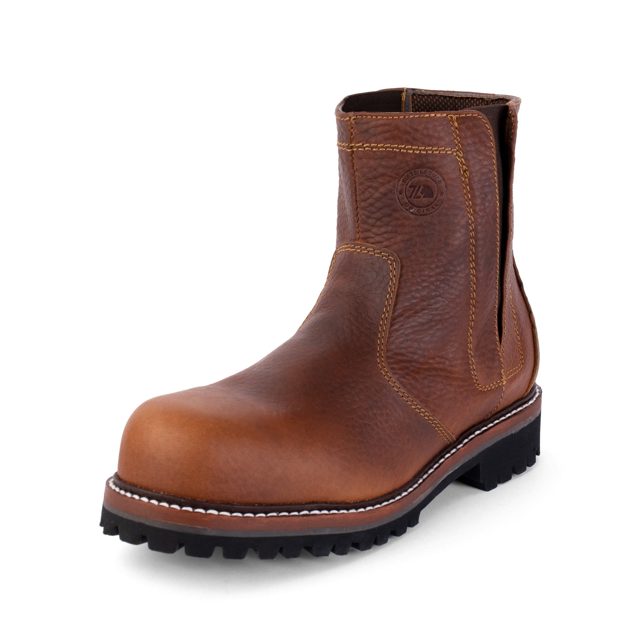 Bota de Trabajo con Casco y con Elástico Bull Fight Ocre Estilo 2727