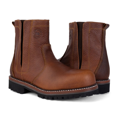 Bota de Trabajo con Casco y con Elástico Bull Fight Ocre Estilo 2727