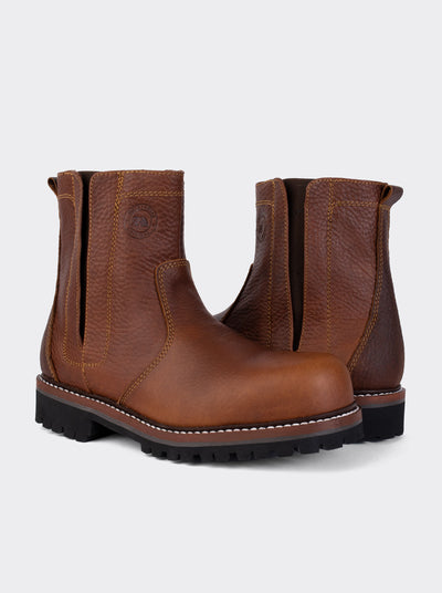 Bota de Trabajo con Casco y con Elástico Bull Fight Ocre Estilo 2727