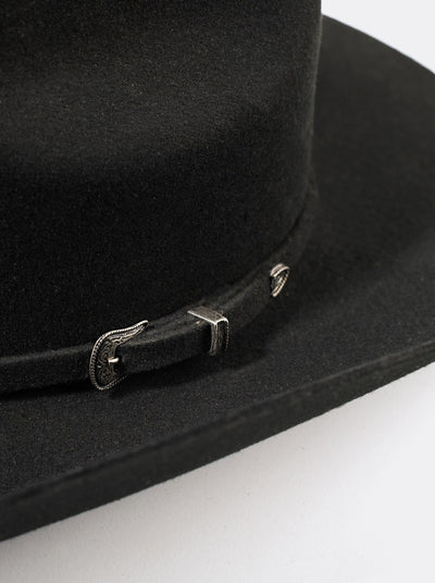 Sombrero Unisex Vaquero de Lana color Negro Siete Leguas Est. Texana