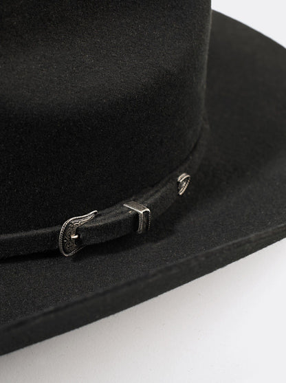 Sombrero Unisex Vaquero de Lana color Negro Siete Leguas Est. Texana
