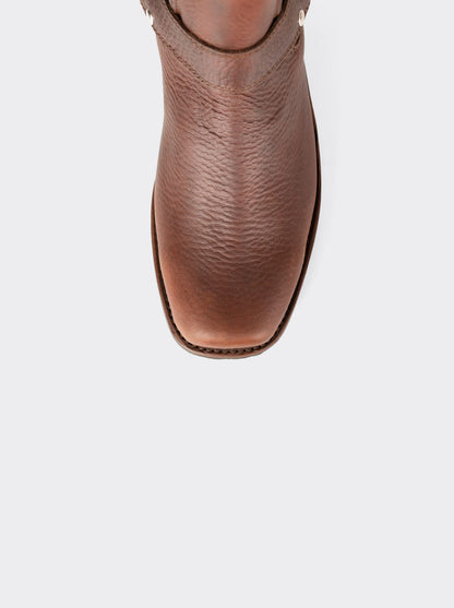 Biker Ankle Boot Bull Fight Ochre Style 3600