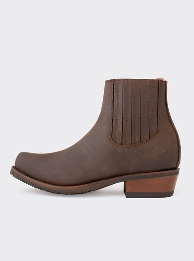 Charro Pork Trunk Bootie with Slip-Resistant Sole Crazy Brown Style 3603