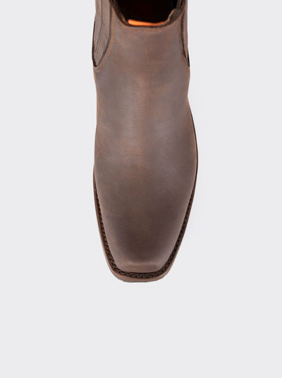 Charro Pork Trunk Bootie with Slip-Resistant Sole Crazy Brown Style 3603