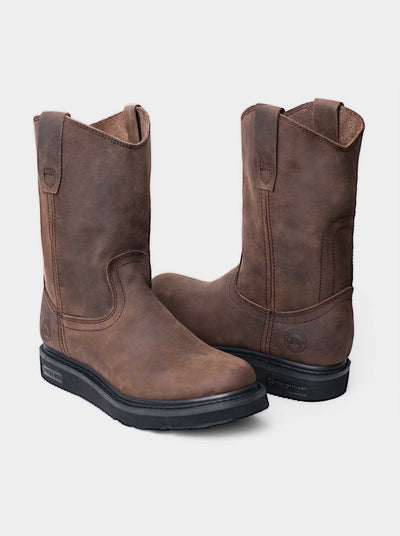 Bota Ligera y Ruda tipo Wellington Siete Leguas en piel Crazy Café Est. 2222