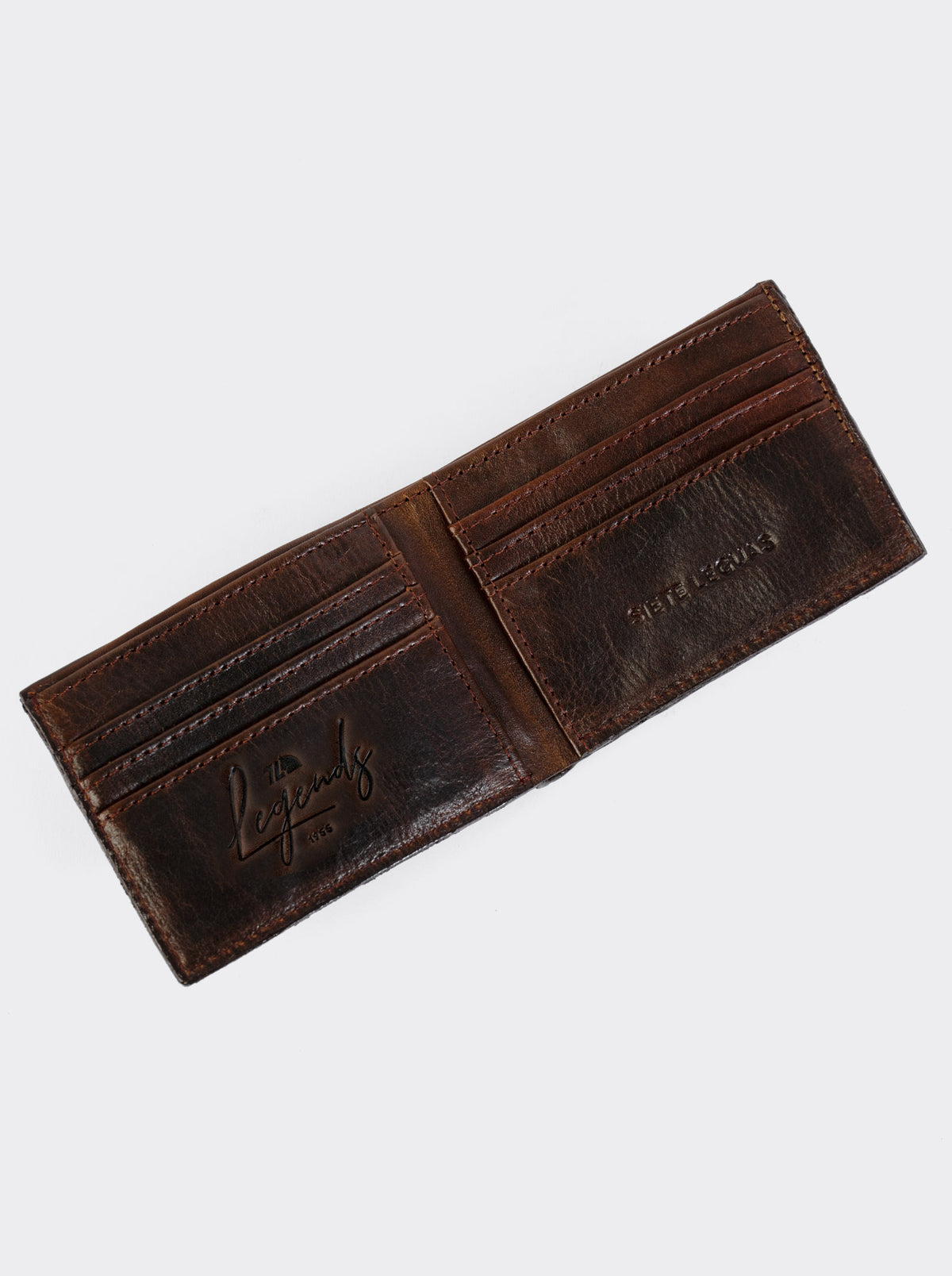 Cartera Legends de Piel Genuina de Cocodrilo Café