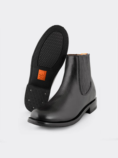 Men's Leather Charro Western Slip Resistant Boot Ocher Bull Fight Color style 6000