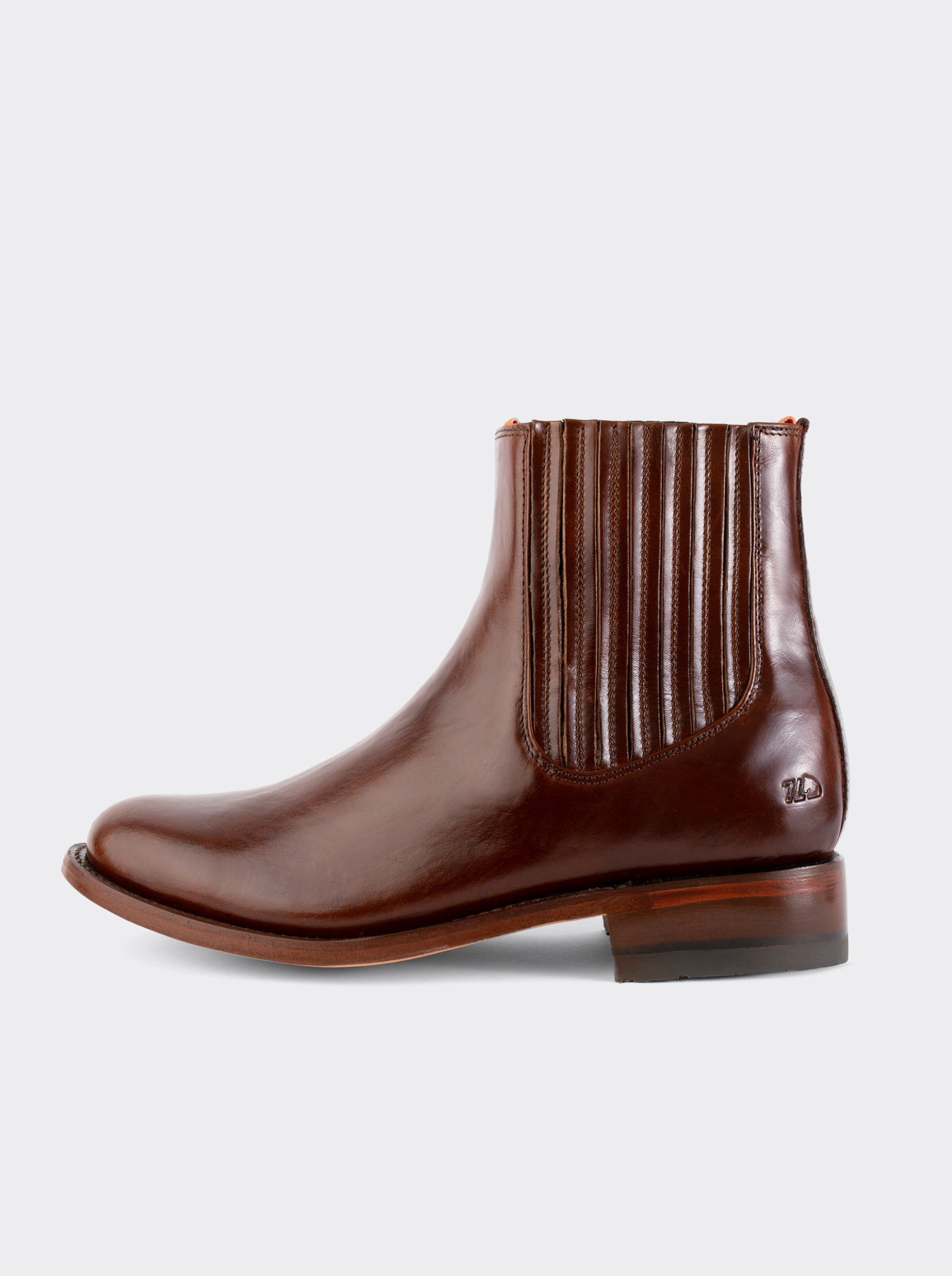 Rainbow Choco Leather Sole Charro Booties Style 6000