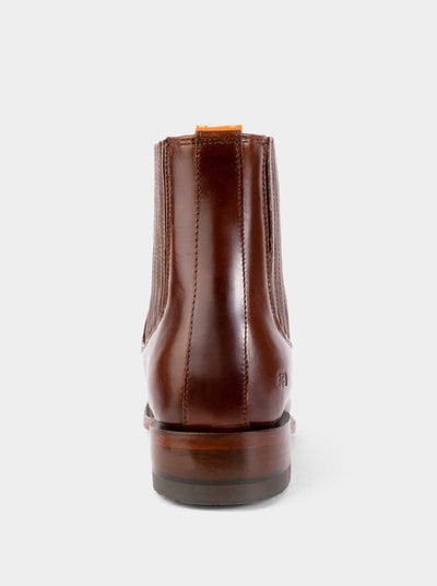 Rainbow Choco Leather Sole Charro Booties Style 6000