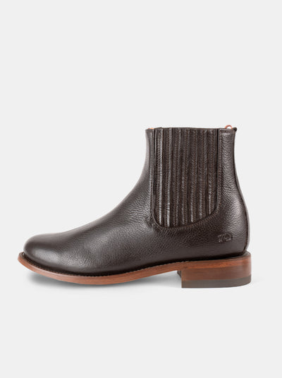 Rainbow Choco Leather Sole Charro Booties Style 6000