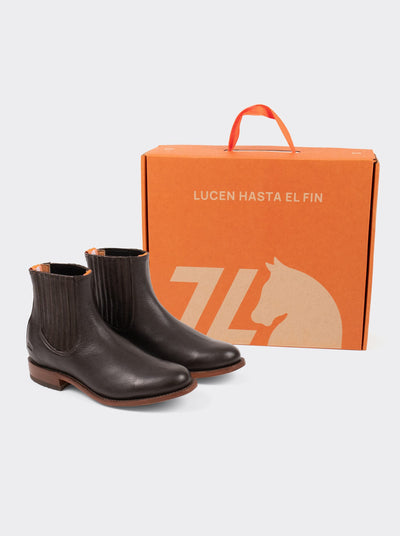 Rainbow Choco Leather Sole Charro Booties Style 6000