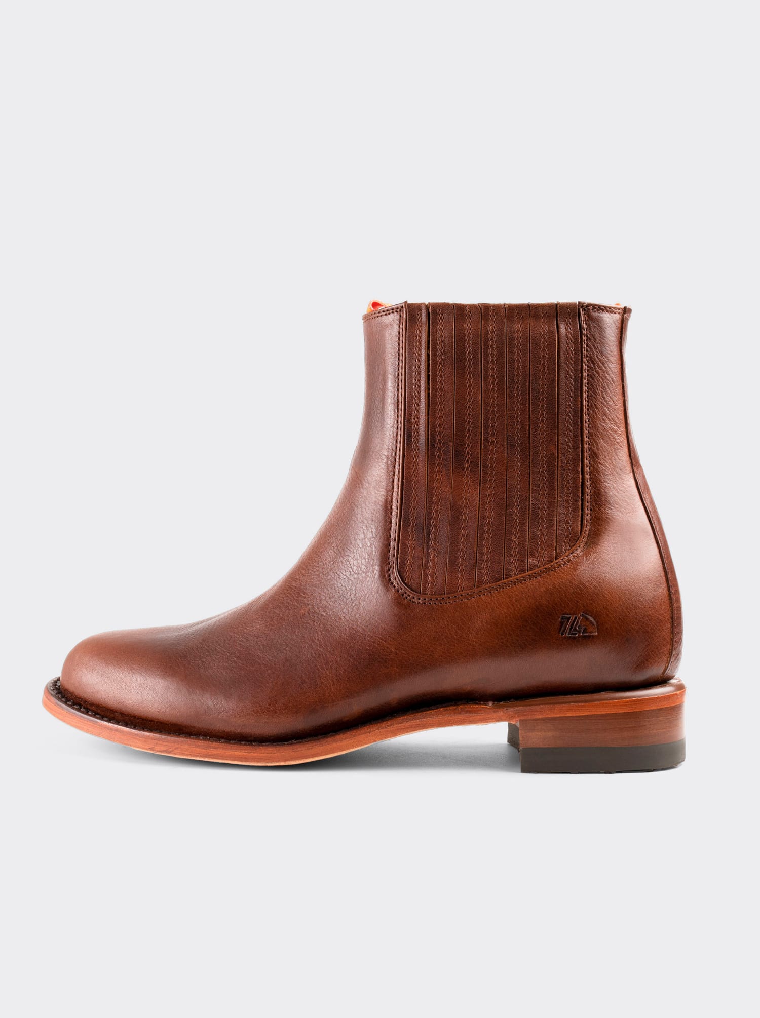 Men's Leather Charro Western Boot Whiskey Paddock Color style 6000