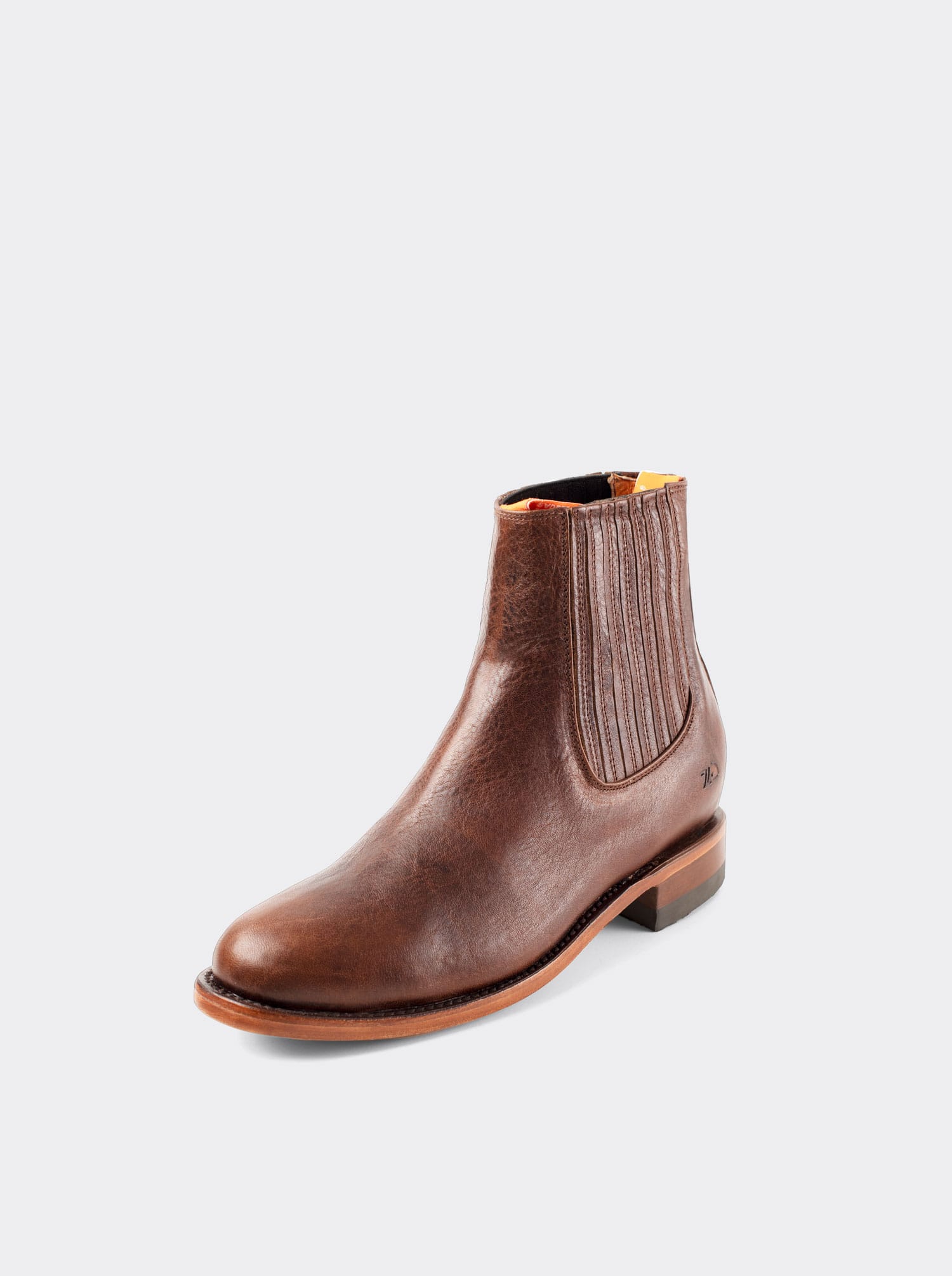 Men's Leather Charro Western Boot Whiskey Paddock Color style 6000