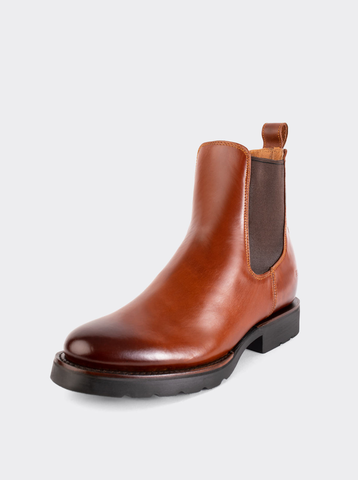 Botín Chelsea con Suela de Hule Corzo Miel Estilo 6206