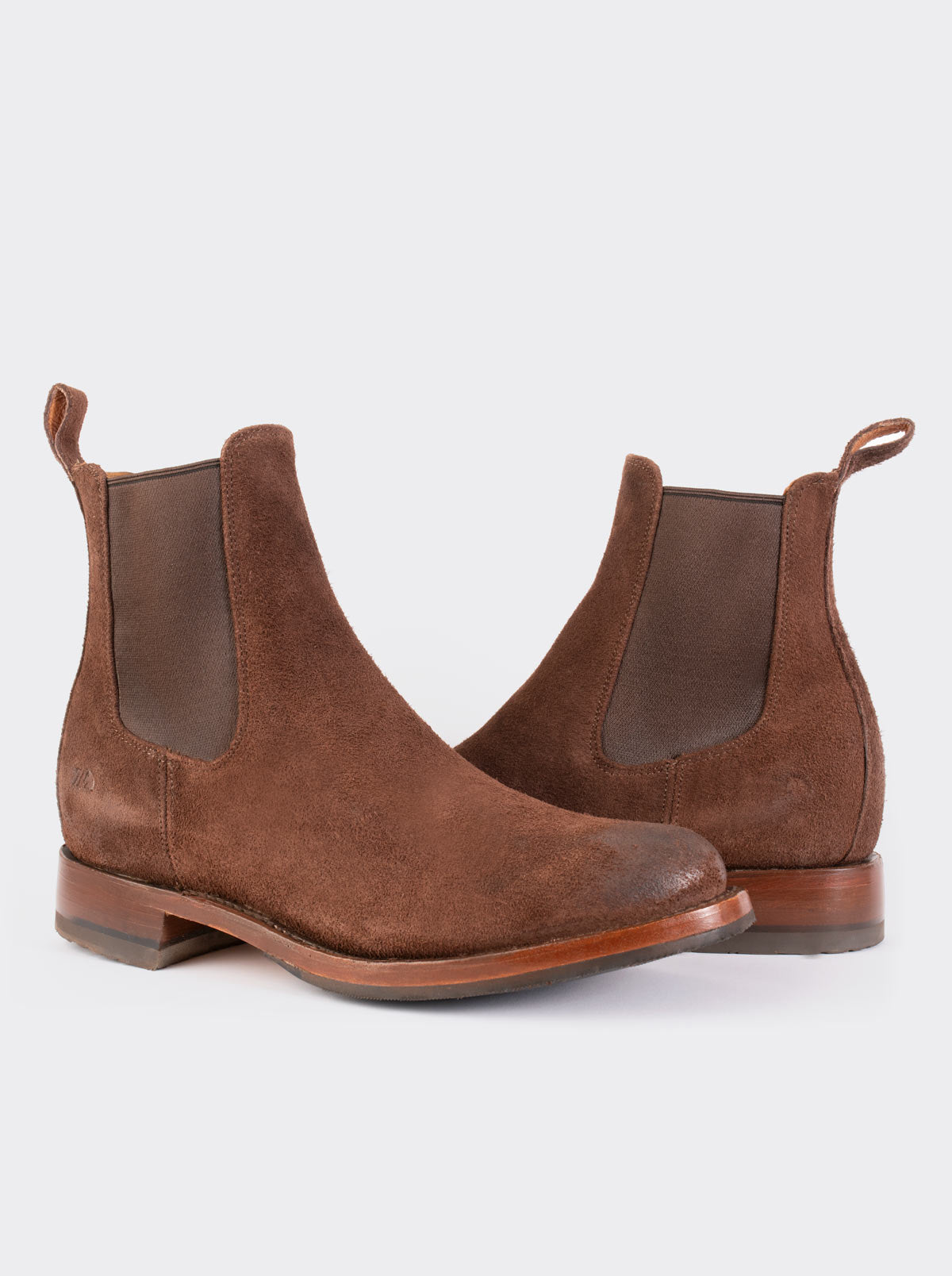 Men’s Leather Chelsea Boot with Slip-Resistant Sole Black Montana Style 6206