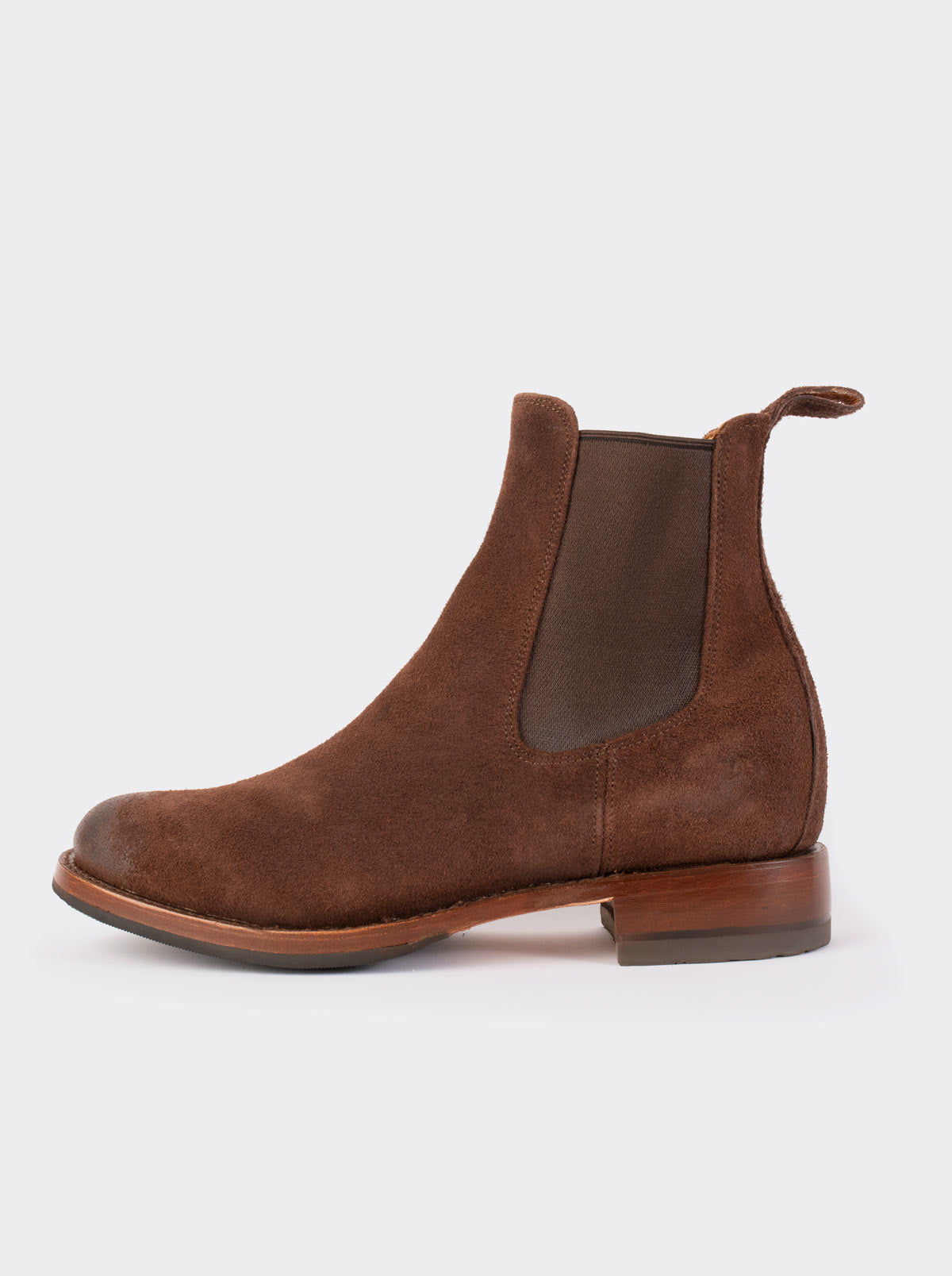 Men’s Leather Chelsea Boot with Slip-Resistant Sole Black Montana Style 6206