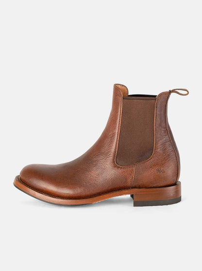 Men’s Leather Chelsea Boot with Slip-Resistant Sole Whiskey Paddock Style 6206