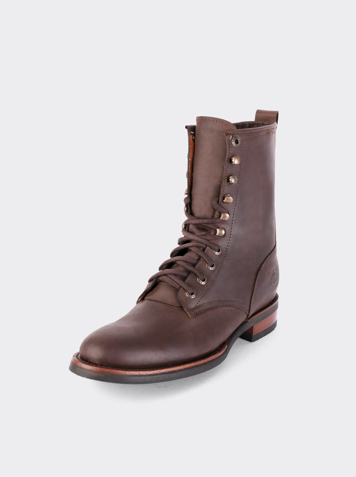 Lacer Cowboy Boot Oil Resistant Vibram Outsole Brown Crazy Style 6309