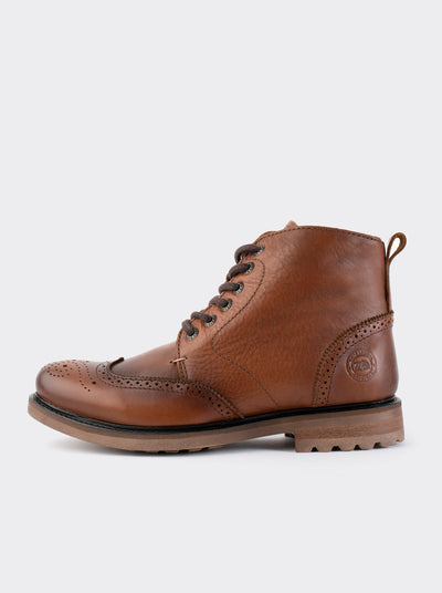 Wingtip Lace-Up Boot in Challenger Caoba Style 7001