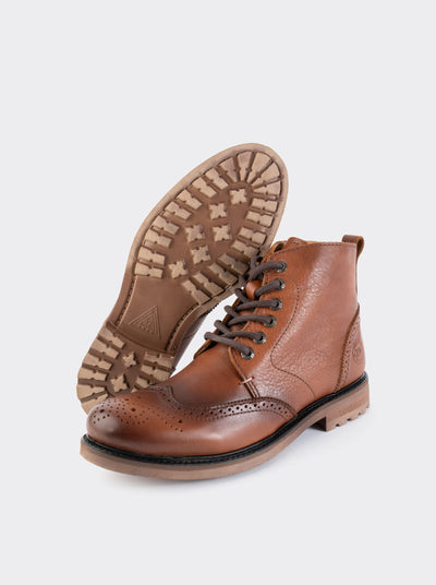 Wingtip Lace-Up Boot in Challenger Caoba Style 7001
