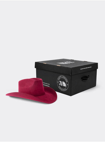 Texana Style Cowboy Hat in Chocolate Wool
