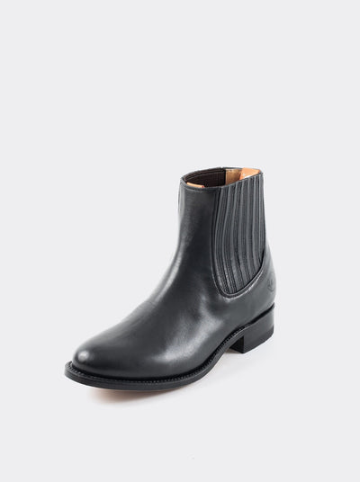 Botin Charro Siete Leguas Piel Borrego Negro Est. 6000