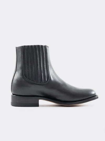Botin Charro Siete Leguas Piel Borrego Negro Est. 6000