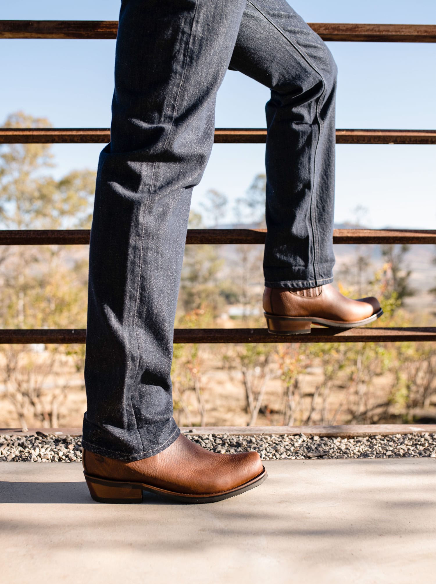 Charro Pork Trunk Bootie with Slip-Resistant Sole Crazy Brown Style 3603 (copy)