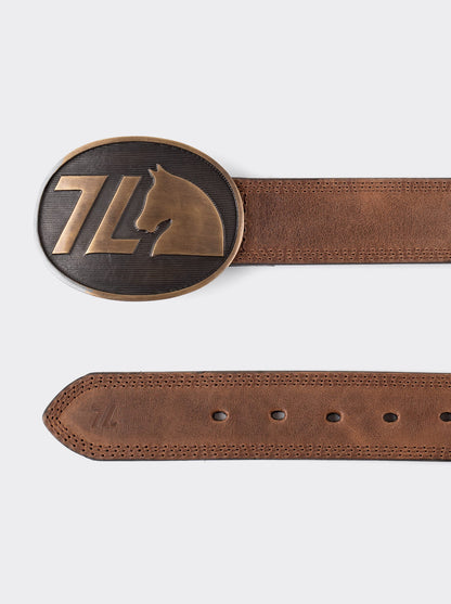 7 Leguas 7 Leguas Brown Oak Cowboy Belt Style 14