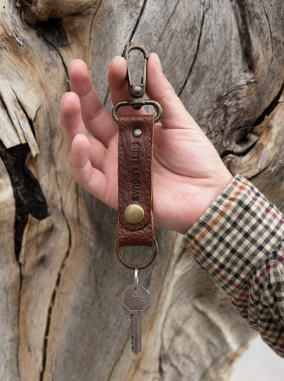 Siete Leguas Key chain in American Bison Whiskey