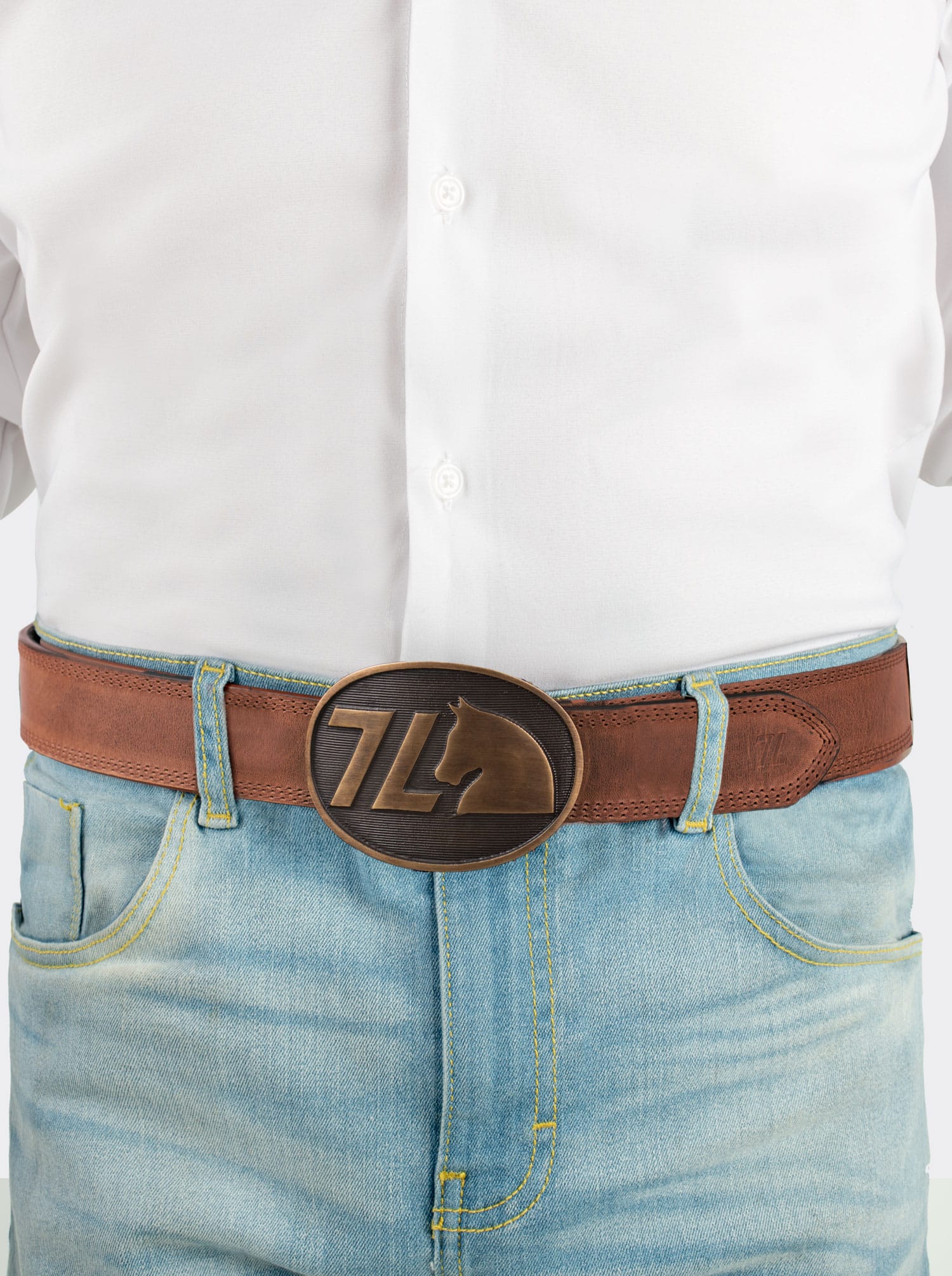 7 Leguas Fargo Whiskey Cowboy Belt Style 14