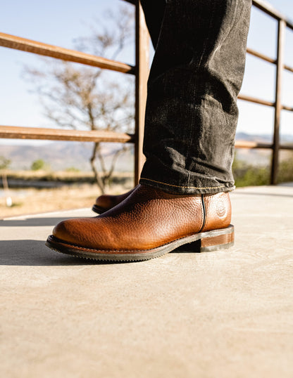 Zippered Roper Boot in Bull Fight Ocher Style 1677