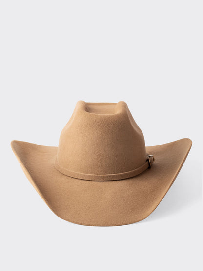 Sombrero Vaquero Unisex Estilo Texana 8 Segundos Lana Camel
