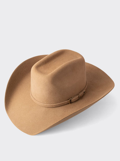 Sombrero Vaquero Unisex Estilo Texana 8 Segundos Lana Camel