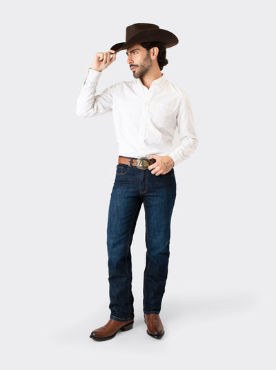 Pantalon Vaquero 7L CONFORT Corte Bota (boot cut) Indigo Suavizado
