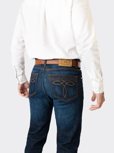 Pantalon Vaquero 7L CONFORT Corte Bota (boot cut) Indigo Suavizado