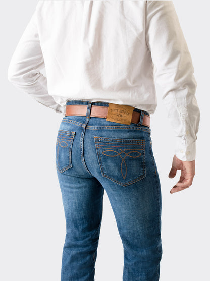 Pantalon Vaquero 7L CONFORT Corte Bota (boot cut) Indigo Stone