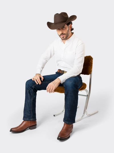 Pantalon Vaquero 7L CONFORT Corte Bota (boot cut) Indigo Suavizado