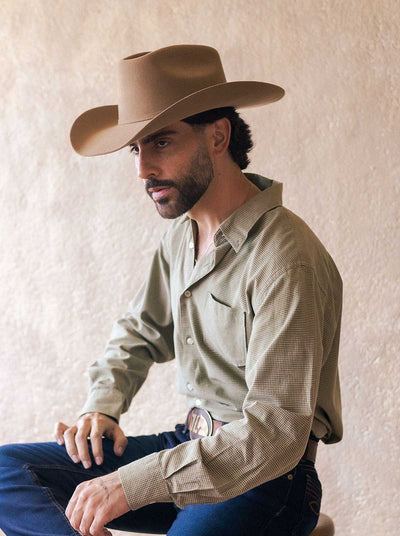 Texana Style Cowboy Hat in Camel Wool