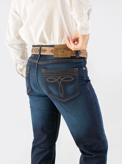 Pantalon Vaquero 7L FLEX Corte Regular Indigo Suavizado