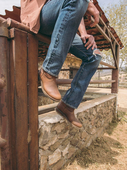 Bota Roper con Suela Antiderrapante Bull Fight Ocre Estilo 1000